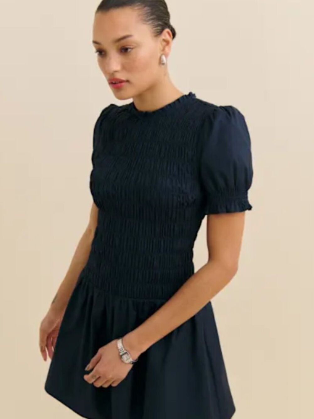 NEW Reformation Leannah Dress sz Navy Sz 12